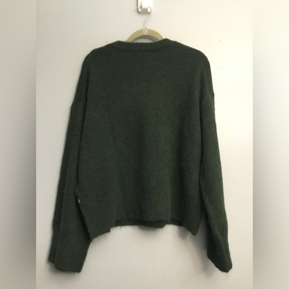 Calvin Klein Deep Green Crew Neck Sweater - Picture 3 of 15